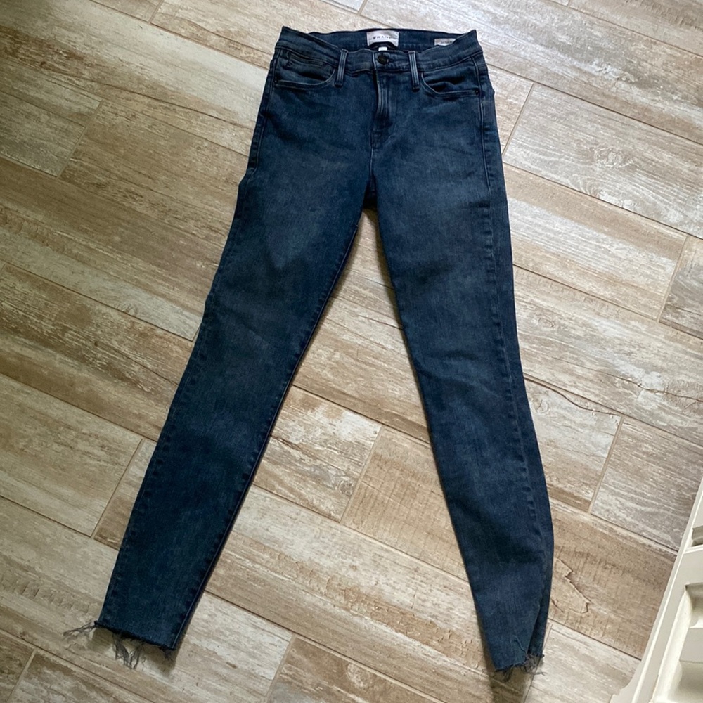 Frame high waist skinny jeans size 26